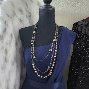 Elegant‎ Multi-Layered Pearl Necklace